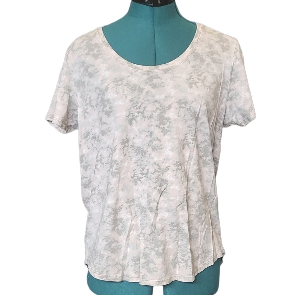 Eddie BAUER Pink Abstract Camo 100% Cotton Tshirt Sz L​